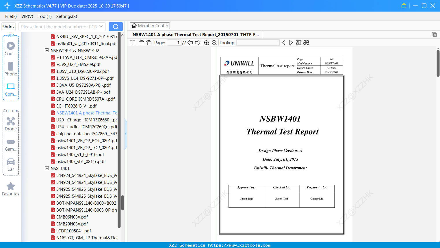 Laptop Mechrevo NSBW1401 A Phase Thermal Test Report_20150701-THTF-F